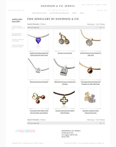 Example Jewelry Website Design using Beloved Theme example